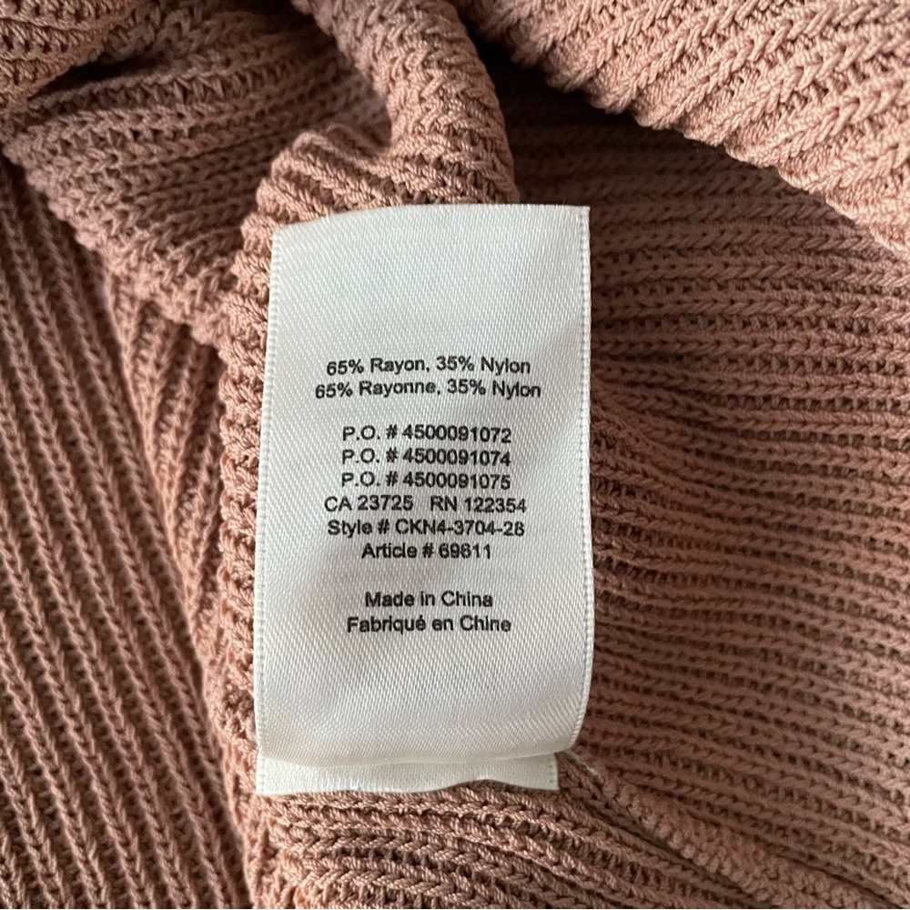 Wilfred by Aritzia Salome Ribbon Sleeve Crop Sweater Sz. S - Picture 9 of 9